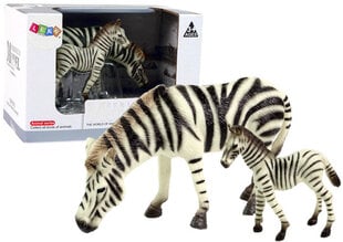 Dviejų figūrėlių rinkinys Zebras su jaunikliu Lean Toys цена и информация | Игрушки для мальчиков | pigu.lt