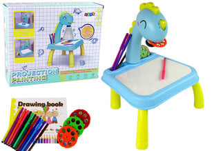 Piešimo stalas su projektoriumi Dinozauras, mėlynas kaina ir informacija | Lavinamieji žaislai | pigu.lt