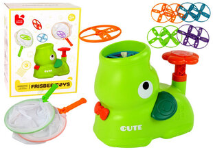 Žaidimas Lean Toys Pagauk diską Frisbee, žalias kaina ir informacija | Stalo žaidimai, galvosūkiai | pigu.lt