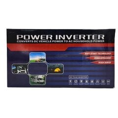 Galingas įtampos keitiklis - inverteris 12V-220V, 3000W kaina ir informacija | Įtampos keitikliai | pigu.lt