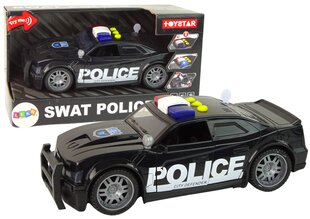 Žaislinis policijos automobilis su garsais ir šviesom Lean Toys, juodas kaina ir informacija | Žaislai berniukams | pigu.lt