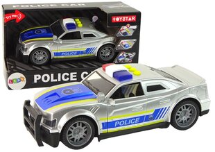 Žaislinis policijos automobilis Lean Toys, sidabrinis kaina ir informacija | Žaislai berniukams | pigu.lt