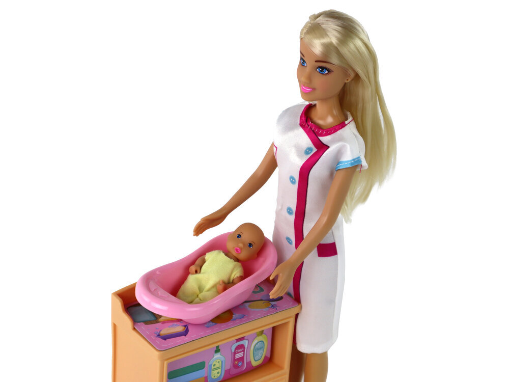 Lėlė slaugytoja su kūdikiu ir priedais Anlily kaina ir informacija | Žaislai mergaitėms | pigu.lt