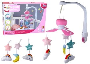 Vaikiška grojanti lovytės karuselė Lean Toys, rožinė kaina ir informacija | Žaislai kūdikiams | pigu.lt