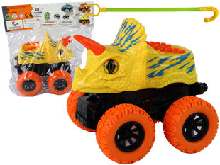 Žaislinis automobilis Triceratopas, geltonas kaina ir informacija | Žaislai berniukams | pigu.lt