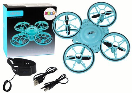 Dronas su nuotolinio valdymo pultu Lean Toys, mėlynas цена и информация | Žaislai berniukams | pigu.lt