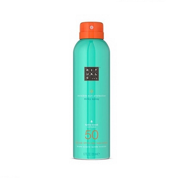 Purškiamas apsauginis pienelis nuo saulės Rituals The Ritual of Karma Sun Protection Milky Spray SPF 50, 200 ml kaina ir informacija | Kremai nuo saulės | pigu.lt