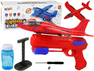Muilo burbulai Šautuvas-lėktuvas Lean Toys, raudonas kaina ir informacija | Vandens, smėlio ir paplūdimio žaislai | pigu.lt