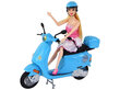Lėlių rinkinys su motoroleriais ir priedais Lean Toys kaina ir informacija | Žaislai mergaitėms | pigu.lt