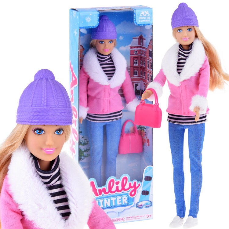 Lėlė su žieminiais drabužiais Anlily, 30 cm kaina ir informacija | Žaislai mergaitėms | pigu.lt