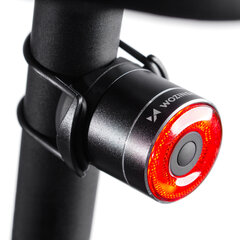 Wozinsky WRBLB3 USB-C LED rear bicycle light red light STOP sensor - black цена и информация | Велосипедные фонари, отражатели | pigu.lt