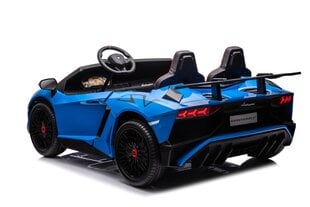 Двухместный детский электромобиль Lamborghini Aventador SV Strong, синий цена и информация | Электромобили для детей | pigu.lt