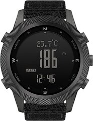 Мужские цифровые спортивные часы North Edge, черные цена и информация | Мужские часы | pigu.lt