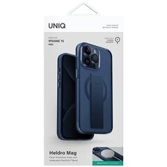 UNIQ etui Heldro Mag iPhone 15 Pro 6.1" Magclick Charging niebieski|ultramarine deep blue цена и информация | Чехлы для телефонов | pigu.lt