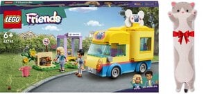 41741 LEGO® Friends šunų gelbėjimo furgonas ir pliušinė pagalvė Katė цена и информация | Конструкторы и кубики | pigu.lt