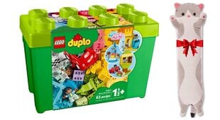 10914 LEGO® Duplo Deluxe Bricks Box kaladėlių rinkinys ir pliušinė pagalvė Katė kaina ir informacija | Konstruktoriai ir kaladėlės | pigu.lt