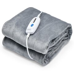 Одеяло с электроподогревом 150 х 200 см Costway, серое цена и информация | Согревающие приборы | pigu.lt