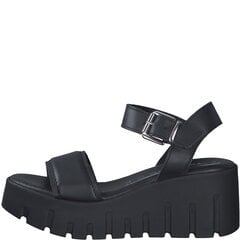 Женские туфли с открытым носком Tamaris, черный цвет цена и информация | Женские сандалии MONNA LISA | pigu.lt