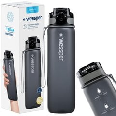 Бутылка для воды Wessper Activemax Triline, 1 л цена и информация | Фляга | pigu.lt