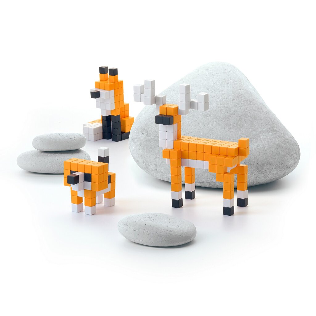 Magnetiniai blokeliai pasakojimų Pixio serija Oranžiniai gyvūnai kaina ir informacija | Konstruktoriai ir kaladėlės | pigu.lt