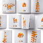 Magnetiniai blokeliai pasakojimų Pixio serija Oranžiniai gyvūnai kaina ir informacija | Konstruktoriai ir kaladėlės | pigu.lt