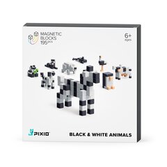 Магнитные сюжетные блоки серии PIXIO® «Черно-белые животные» цена и информация | Конструкторы и кубики | pigu.lt