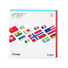 Магнитные блоки серии PIXIO® Флаги цена и информация | Конструкторы и кубики | pigu.lt
