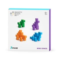 Магнитные блоки серии PIXIO® Mini Dinos цена и информация | Конструкторы и кубики | pigu.lt