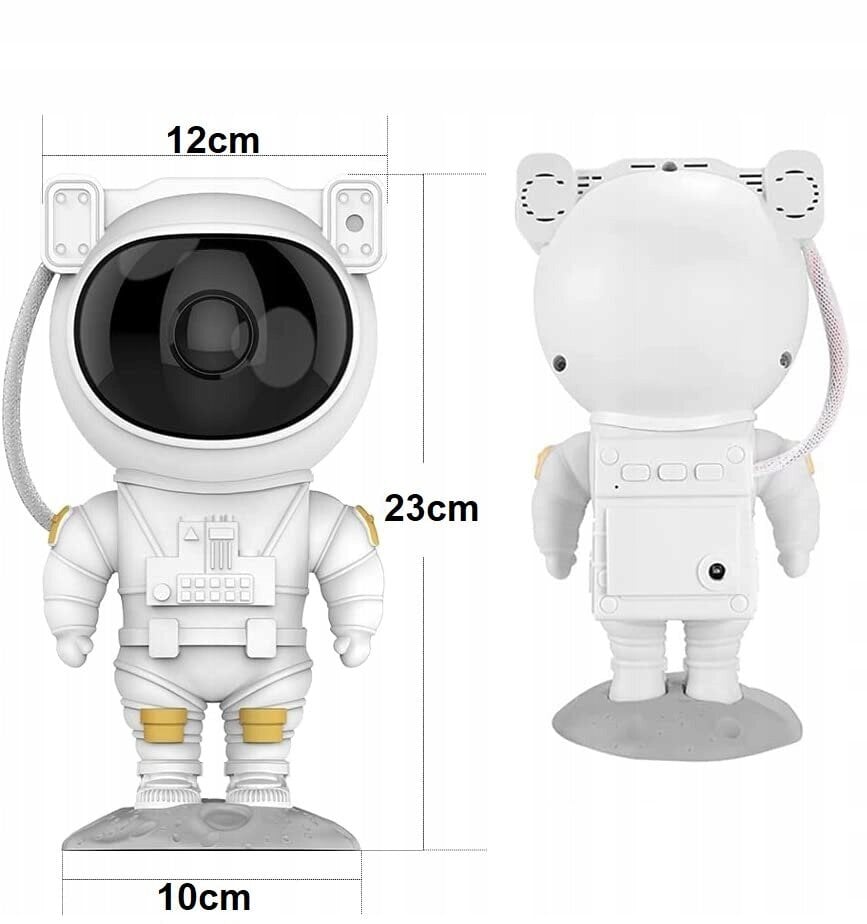 Projektorius Led Laser Astronaut, baltas kaina ir informacija | Dekoracijos šventėms | pigu.lt