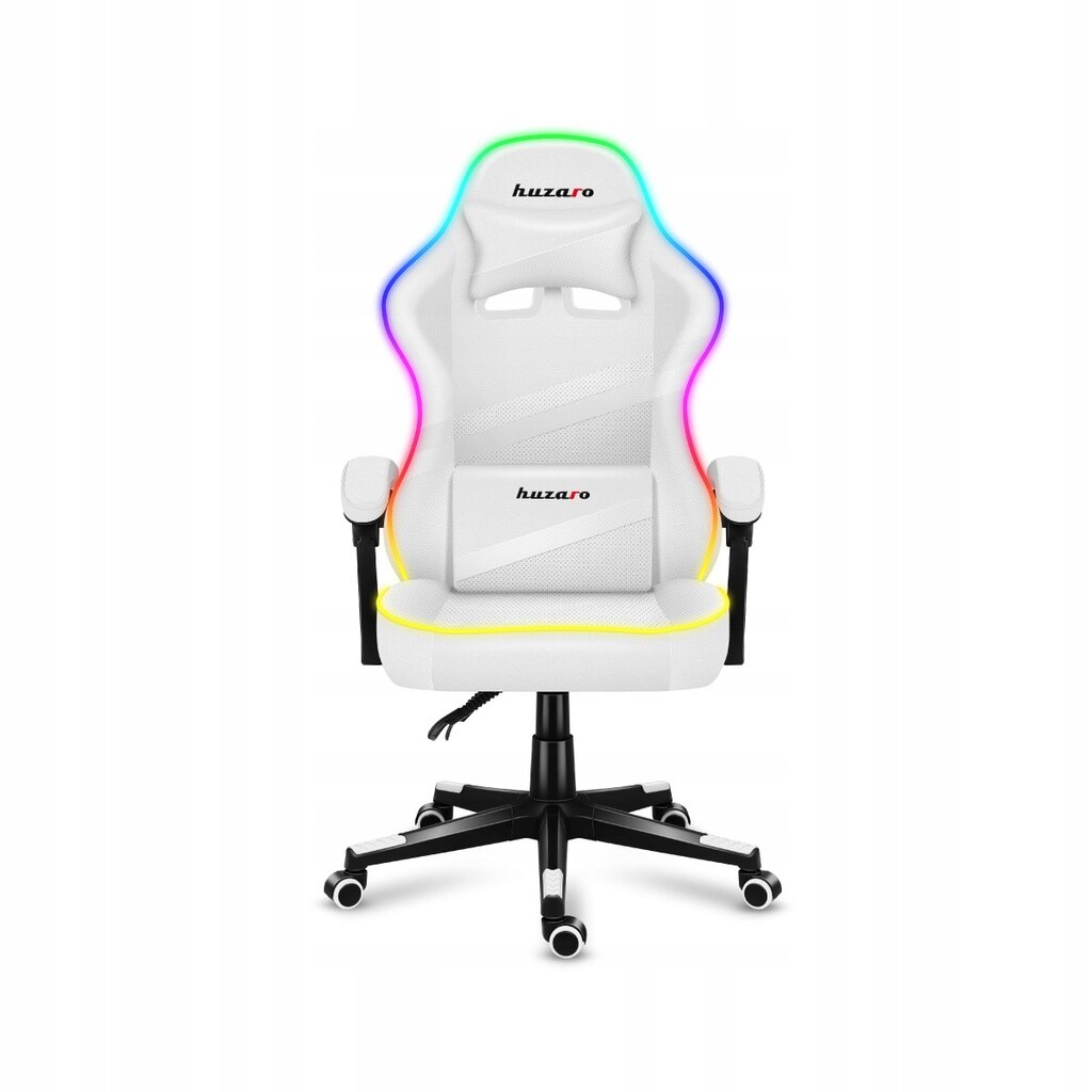 Žaidimų kėdė, Huzaro Force 4.4, balta kaina ir informacija | Biuro kėdės | pigu.lt
