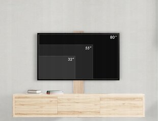 Кронштейн для ТВ, 32"-80", 55 кг цена и информация | Кронштейны и крепления для телевизоров | pigu.lt