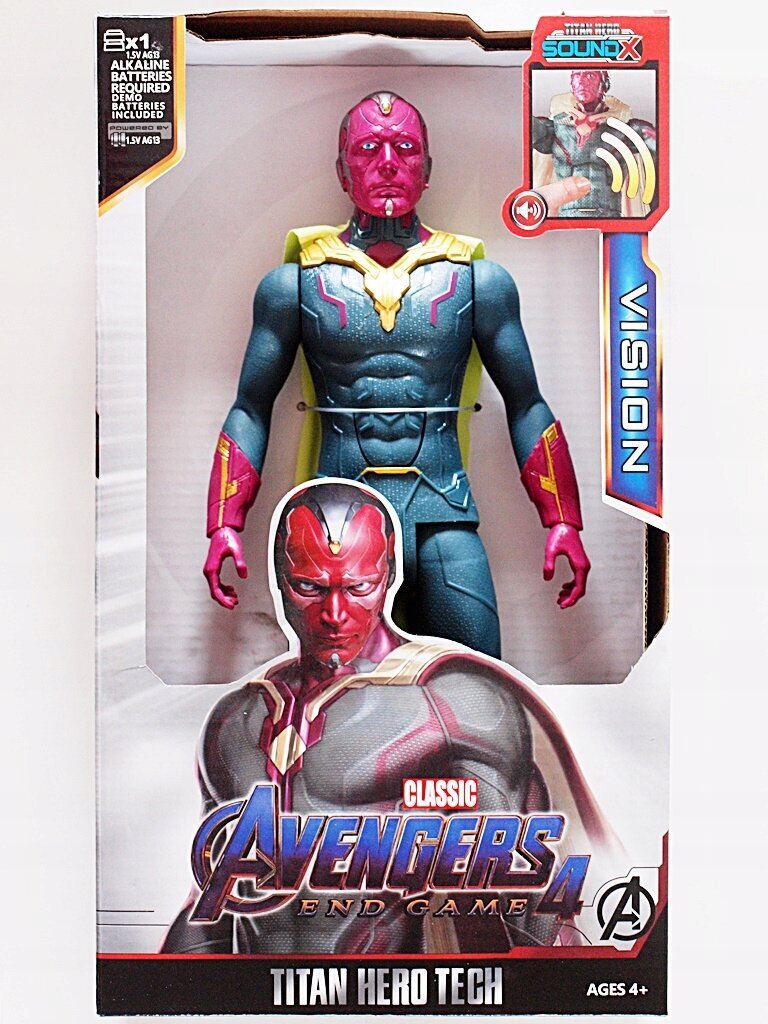 Herojų Avengers figūra Vision, 29 cm, su garso efektais kaina ir informacija | Žaislai berniukams | pigu.lt