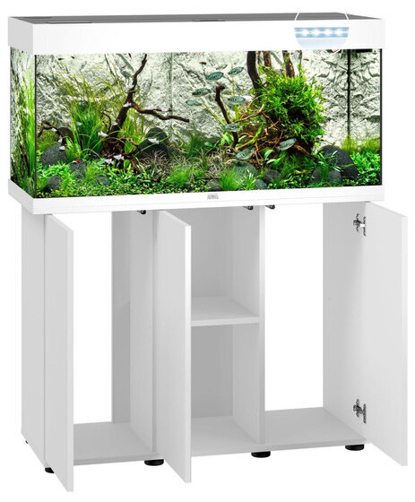 Akvariumas Juweel Rio LED 180L, baltas, su įranga цена и информация | Akvariumai ir jų įranga | pigu.lt