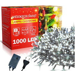 Kalėdinė girlianda, 1000 LED, 63 m kaina ir informacija | Girliandos | pigu.lt