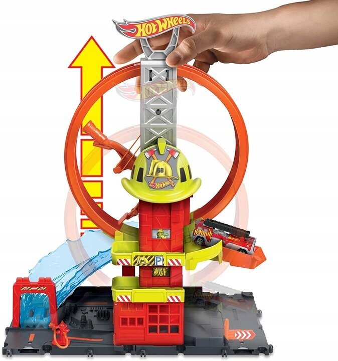 Žaislinė gaisrinė Hot Wheels City Super Loop HKX41 kaina ir informacija | Žaislai berniukams | pigu.lt