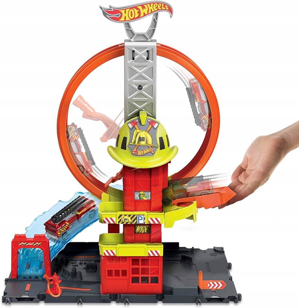 Žaislinė gaisrinė Hot Wheels City Super Loop HKX41 kaina ir informacija | Žaislai berniukams | pigu.lt