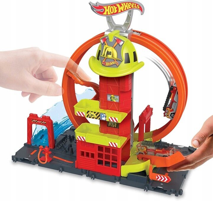 Žaislinė gaisrinė Hot Wheels City Super Loop HKX41 kaina ir informacija | Žaislai berniukams | pigu.lt