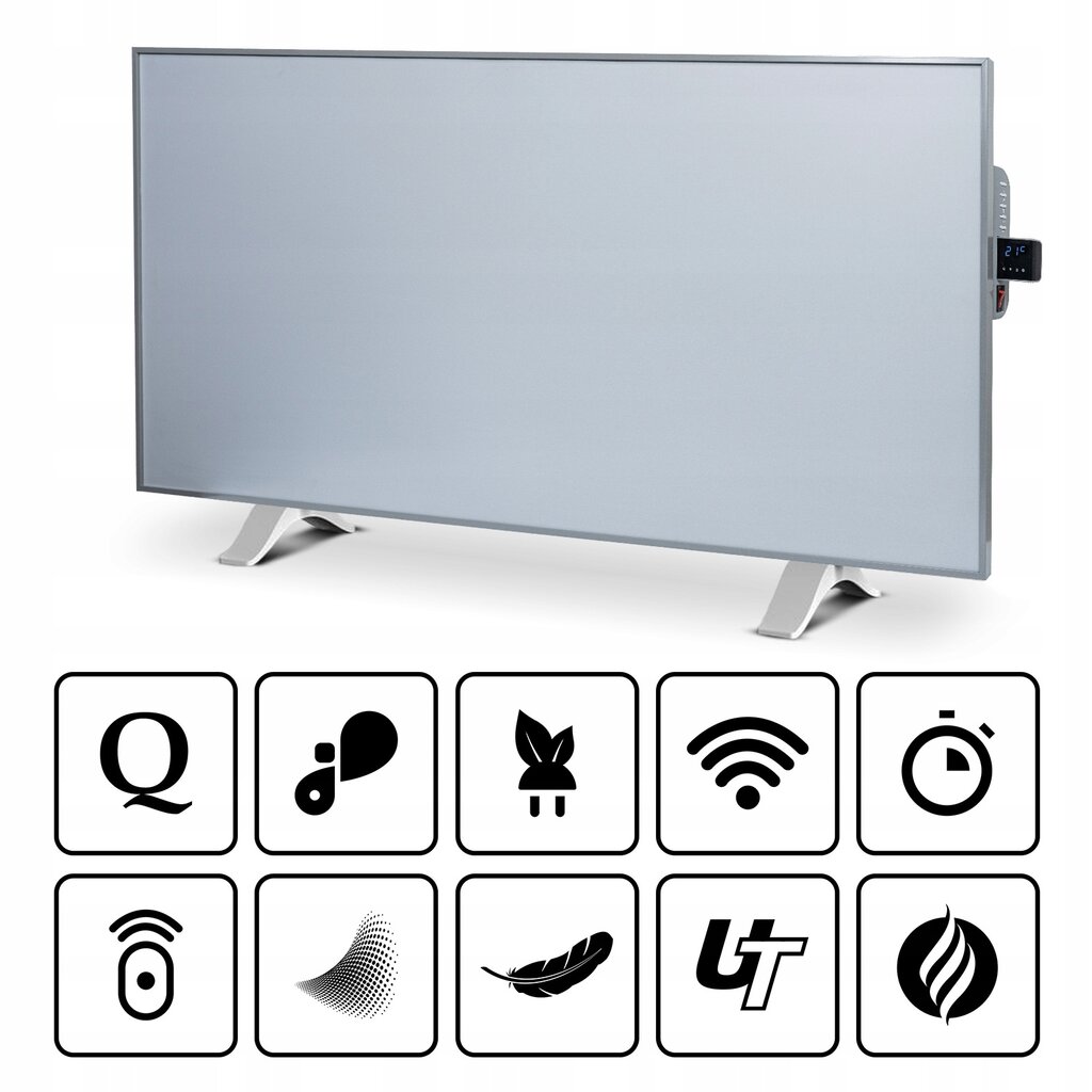 Infraraudonųjų spindulių šildytuvas su nuotolinio valdymo termostatu 770w kaina ir informacija | Šildytuvai | pigu.lt
