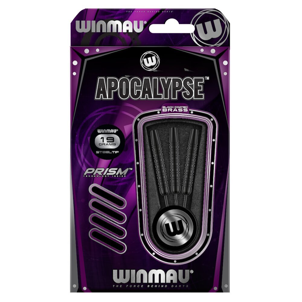 Strėlytės Winmau Apocalypse, 19 g, juodos kaina ir informacija | Smiginis | pigu.lt