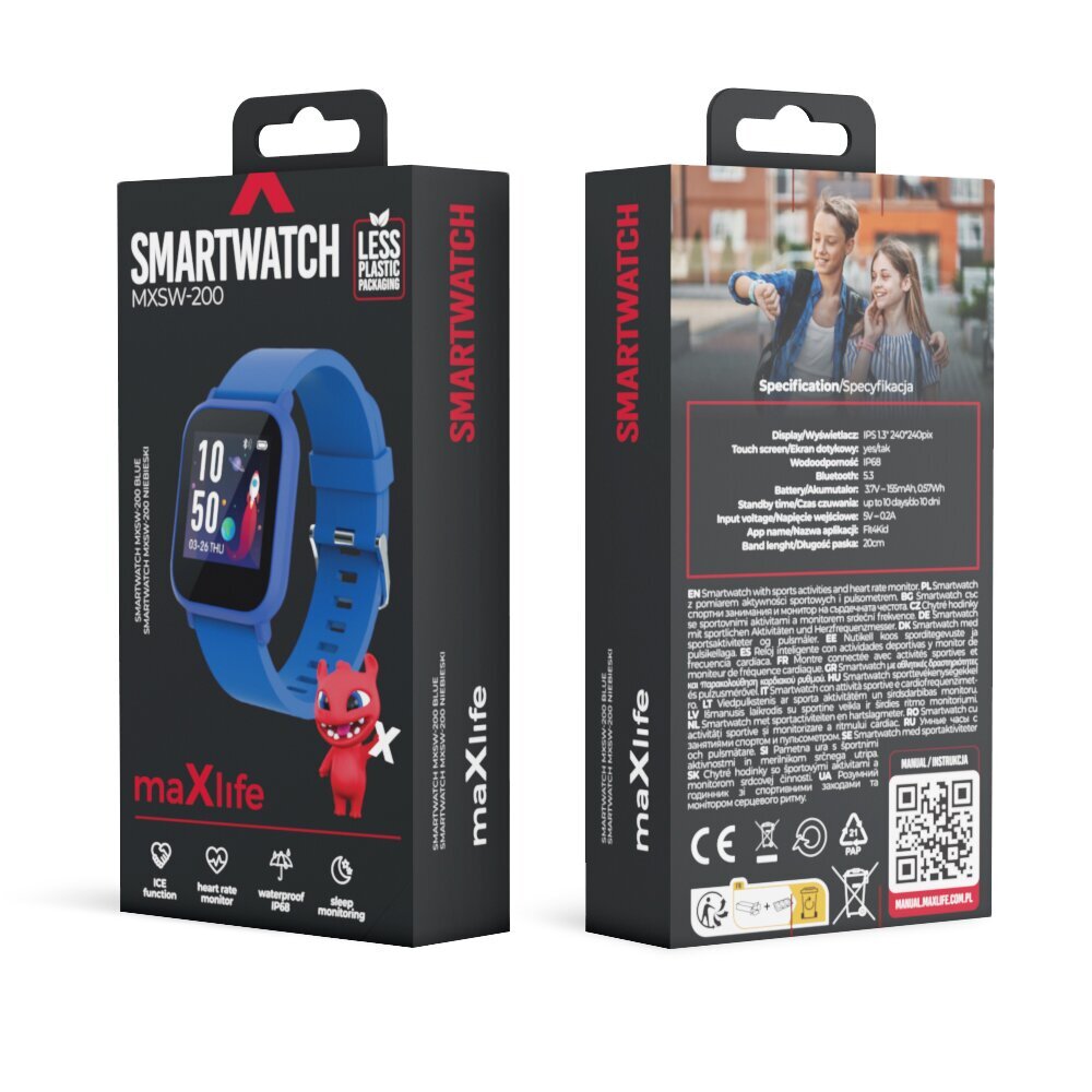 Maxlife Kids MXSW-200 Blue kaina ir informacija | Išmanieji laikrodžiai (smartwatch) | pigu.lt