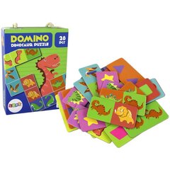 Loginis žaidimas domino Dinozaurai Lean Toys, 28 d. kaina ir informacija | Stalo žaidimai, galvosūkiai | pigu.lt