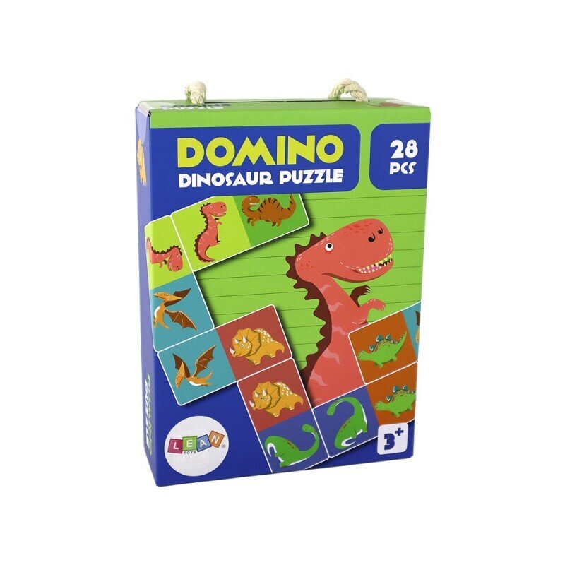 Loginis žaidimas domino Dinozaurai Lean Toys, 28 d. kaina ir informacija | Stalo žaidimai, galvosūkiai | pigu.lt