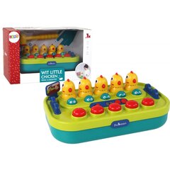 Arkadinis žaidimas Whac-a-Mole Green Yellow Chickens Lean Toys kaina ir informacija | Stalo žaidimai, galvosūkiai | pigu.lt