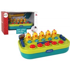 Arkadinis žaidimas Whac-a-Mole Green Yellow Chickens Lean Toys цена и информация | Настольные игры, головоломки | pigu.lt