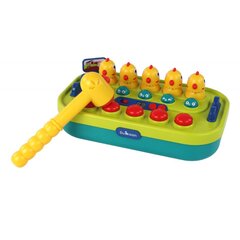 Arkadinis žaidimas Whac-a-Mole Green Yellow Chickens Lean Toys цена и информация | Настольные игры, головоломки | pigu.lt