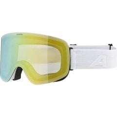 Slidinėjimo akiniai Alpina Penken, balti/žali цена и информация | Лыжные очки | pigu.lt