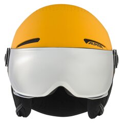 Slidinėjimo šalmas Alpina Zupo Visor Q-Lite Burned, geltonas цена и информация | Горнолыжные шлемы | pigu.lt