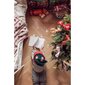 Popieriniai trafaretai Kalėdų Senelio pėdsakai, 3vnt., raudoni kaina ir informacija | Dekoracijos šventėms | pigu.lt
