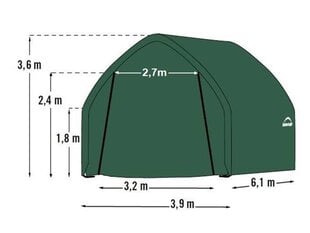 Garažo atsarginis stogas 3.9x6.1 m kaina ir informacija | Sodo nameliai, malkinės, pastogės | pigu.lt