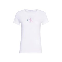 Calvin Klein marškinėliai moterims 83720, balti цена и информация | Женские футболки | pigu.lt